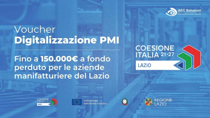 Voucher Digitalizzazione PMI Lazio: finanziamento a fondo perduto  per migliorare i tuoi processi aziendali 